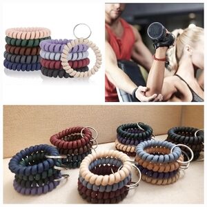 Set of (4) Soft MULTI-USE Scrunchie KeyChain
